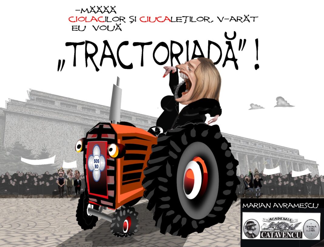 Diana Șoșoacă protest fermieri transportatori